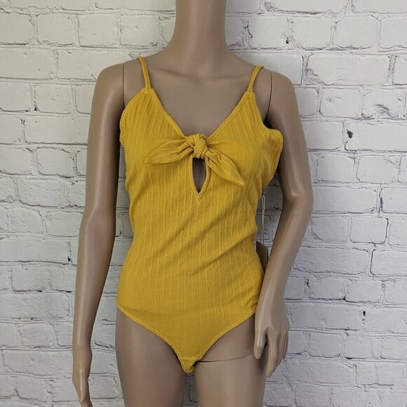 Tularosa Ava Bodysuit Yellow L NWT - Picture 2 of 6